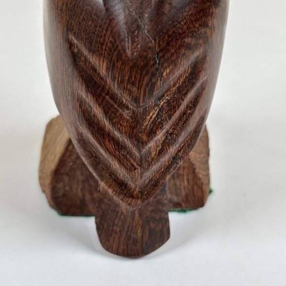 Vintage Hand Carved Ironwood Pelican Sculpture 6.5" Desert Hardwood Figurine MCM - Picture 5 of 11